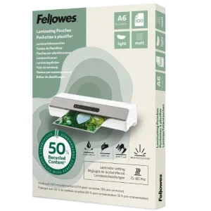 Laminat FELLOWES A6 Light Matt 100/fp