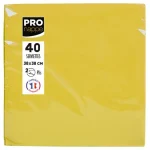 Servetter PRONAPPE 38x38cm gul 40/fp
