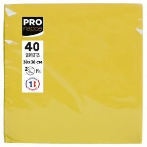 Servetter PRONAPPE 38x38cm gul 40/fp