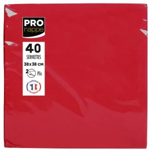 Servetter PRONAPPE 38x38cm röd 40/fp