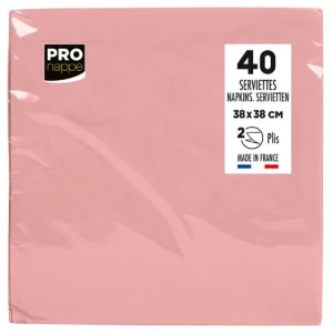 Servetter PRONAPPE 38x38cm rosa 40/fp