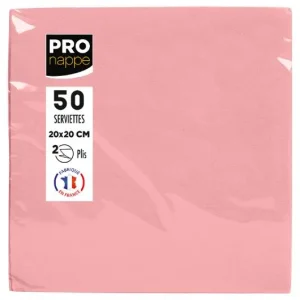 Servetter PRONAPPE 20x20cm rosa 50/fp