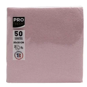 Servetter PRONAPPE 20x20cm g.rosa 50/fp