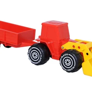 Traktor med släp PLASTO 33cm