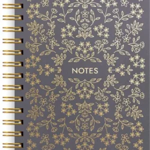 Anteckningsbok BURDE A5 Black Flower