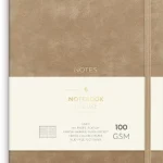 Ant.bok BURDE Deluxe A5 linj smooth beig