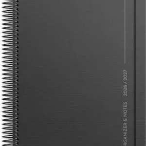 Kalender Organizer & Notes svart 26/27