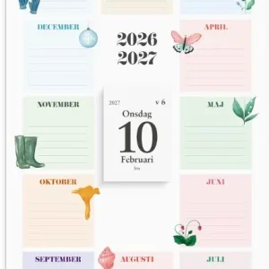 Väggkalender Klassens almanacka 26/27