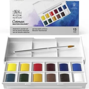 Akvarellfärglåda Cotman 12 färger
