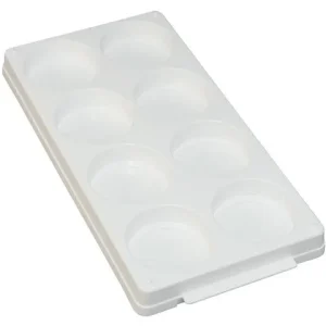 Plastpalett för 8 färgblock