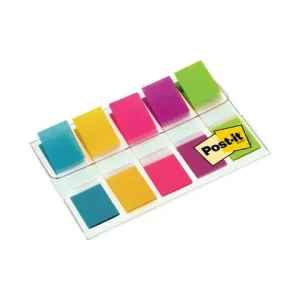Index POST-IT 11,9x43,1 5-färg 100/fp