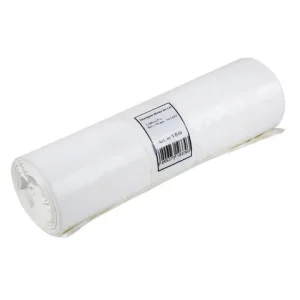 Papperskorgspåse LD 90L 25my vit 25/rl