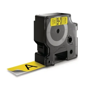 Tape DYMO D1 24mm svart på gul