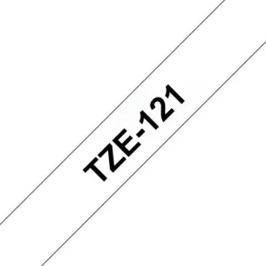 Tape BROTHER TZE121 9mm svart på klar