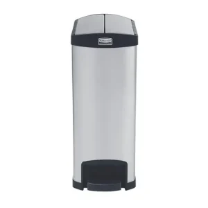 Papperskorg RUBBERMAID Slim Jim 50L stål