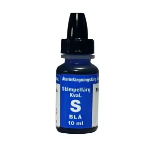 Stämpelfärg självfärgande 10ml blå