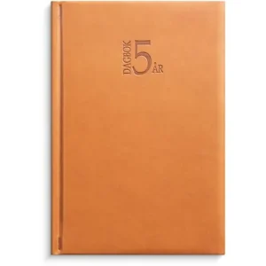 5-årsdagbok konstläder cognac-1055