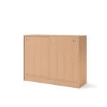 Skåp 2xA4 skjutdörrar 92,5cm bok