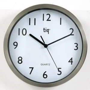 Väggur TIQ Ø25cm aluminium