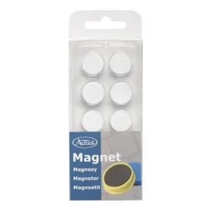 Magnetknappar ACTUAL 16mm vit 10/fp