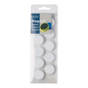 Magnetknappar ACTUAL 25 mm vit 10/fp