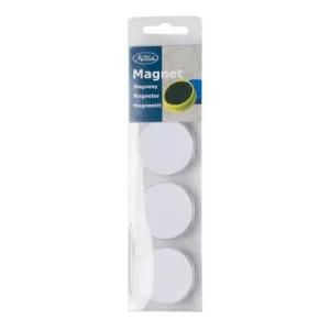 Magnetknappar ACTUAL 40 mm vit 4/fp