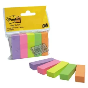 Index POST-IT 15x50mm 5 färger 500/fp