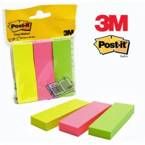Index POST-IT 25x76mm 3 färger 300/fp