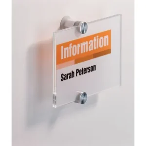 Dörrskylt DURABLE Crystal Sign 105x148mm