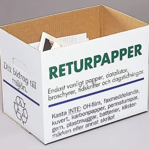 Returpapperslåda 405x265x300mm 32L