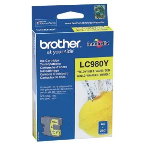 Bläckpatron BROTHER LC980Y gul
