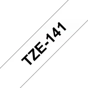 Tape BROTHER TZE141 18mm svart på klar