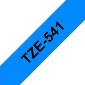 Tape BROTHER TZE541 18mm svart på blå