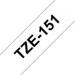 Tape BROTHER TZE151 24mm svart på klar