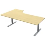 Bord El höger 200x120cm björklaminat/grå