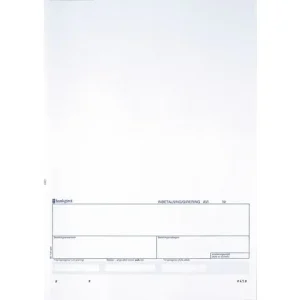 Standardblankett talong Bankgiro 250/fp