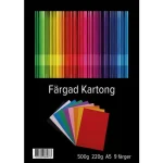 Kartong A5 220g 9 färger