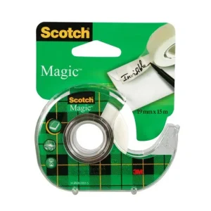 Dokumenttejp SCOTCH 19mmx15m m.hållare