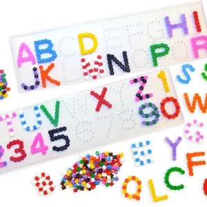 Pärlplatta ABC/siffror 5/fp