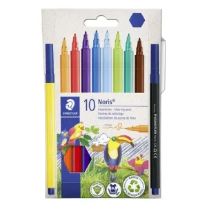 Fiberpenna STAEDTLER 10 färger