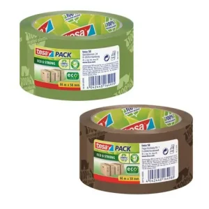 Packtejp TESA Eco Str.50mmx66m grön logo
