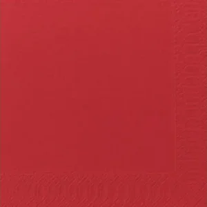 Servett 3-lags 40x40cm röd 125/fp