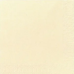 Servett 3-lags 40x40cm vanilj 125/fp