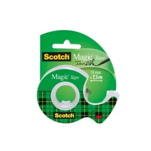 Dokumenttejp SCOTCH 7,5mx19mm m.hållare