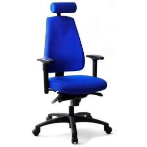 Kontorsstol LD6340Deluxe u svankst blå