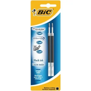 Refill BIC ReAction gel svart 2/fp