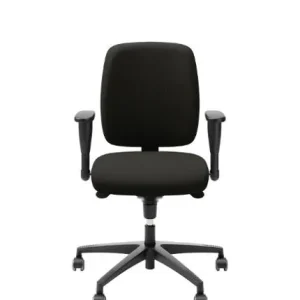 Kontorsstol LD6135 med armstöd svart