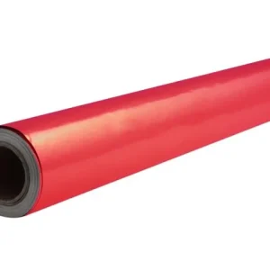 Metallpapper 50cmx10m röd