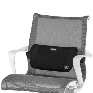Ryggstöd FELLOWES PlushTouch svart