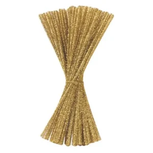 Piprensare glitter 30cm guld 100/fp